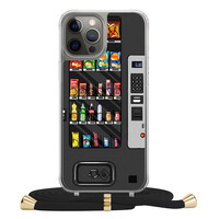 Casimoda iPhone 12 (Pro) hoesje met zwart koord - Snoepautomaat