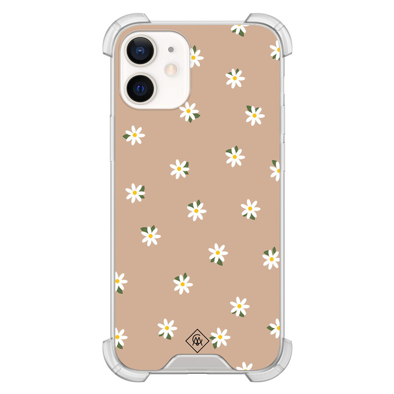 Casimoda iPhone 12 mini shockproof hoesje - Sweet daisies