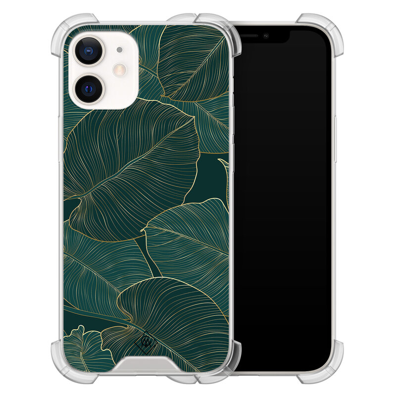 Casimoda iPhone 12 mini shockproof hoesje - Monstera leaves