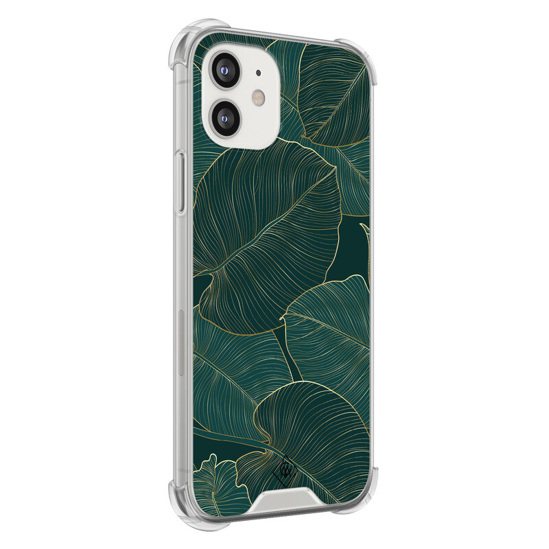 Casimoda iPhone 12 mini shockproof hoesje - Monstera leaves