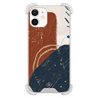 Casimoda iPhone 12 mini shockproof hoesje - Abstract terracotta