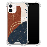 Casimoda iPhone 12 mini shockproof hoesje - Abstract terracotta