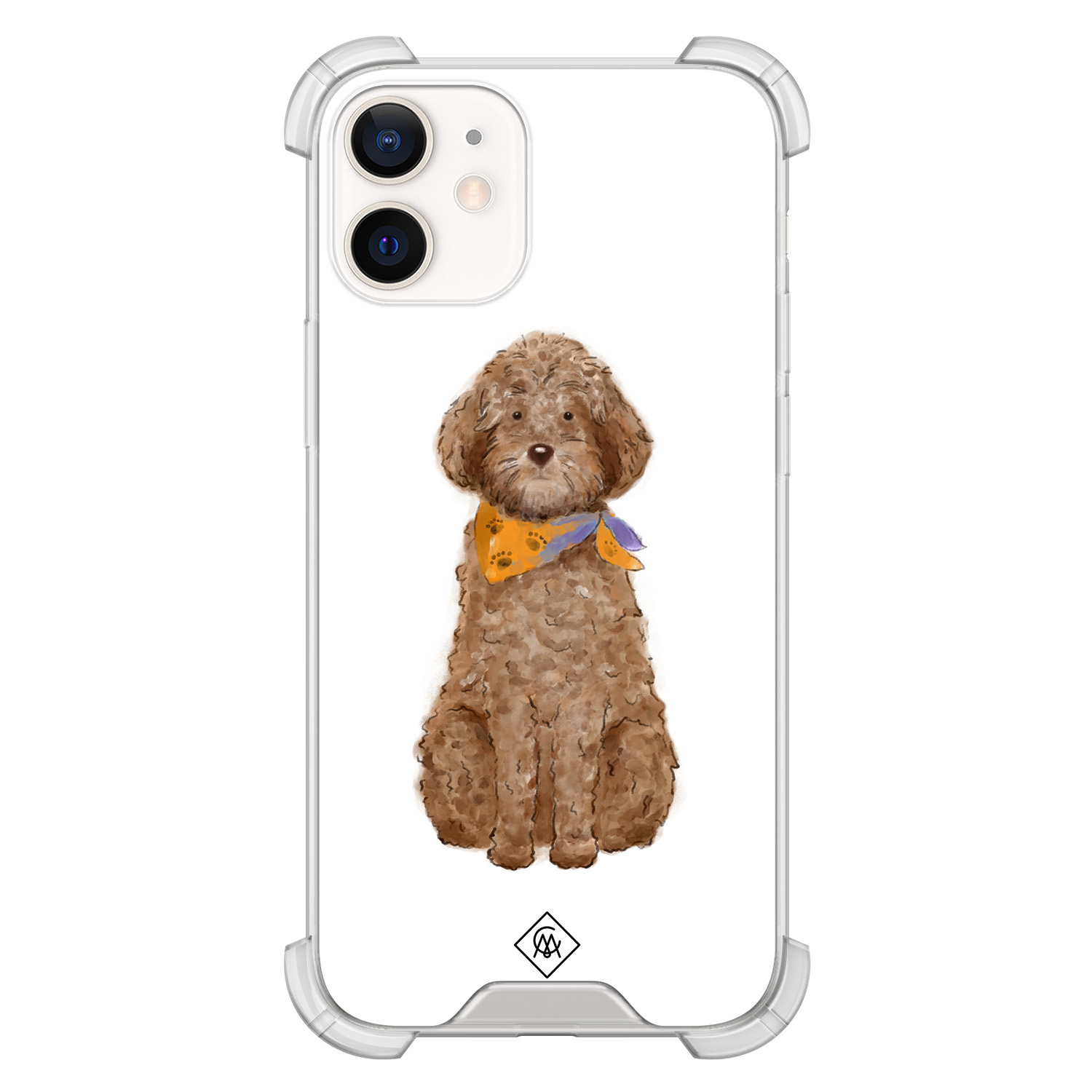 iPhone 12 mini shockproof hoesje - Labradoodle