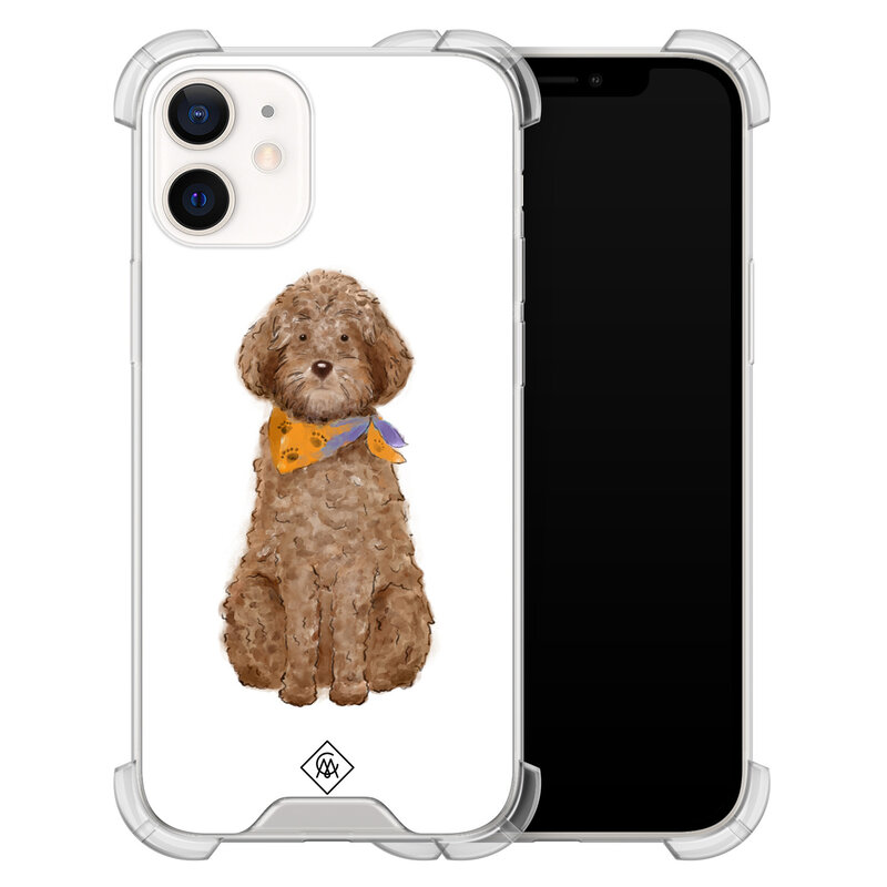 Casimoda iPhone 12 mini shockproof hoesje - Labradoodle