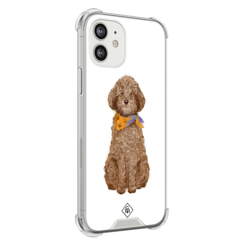 Casimoda iPhone 12 mini shockproof hoesje - Labradoodle