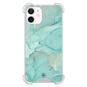 Casimoda iPhone 12 mini shockproof hoesje - Touch of mint