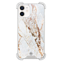 Casimoda iPhone 12 mini shockproof hoesje - Marmer goud