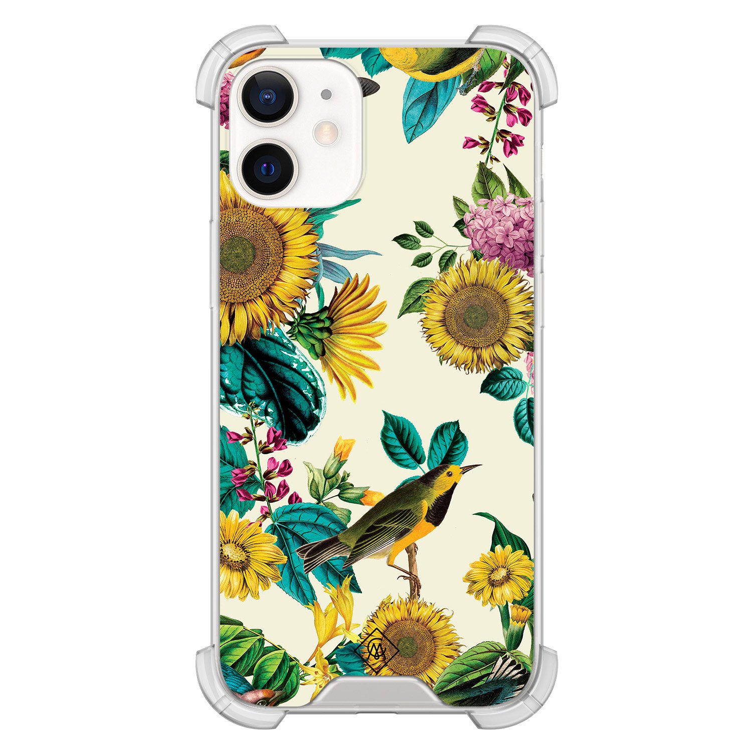 iPhone 12 mini shockproof hoesje - Sunflowers