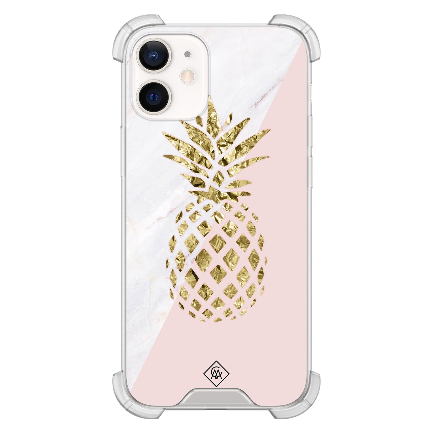 iPhone 12 mini shockproof hoesje - Ananas