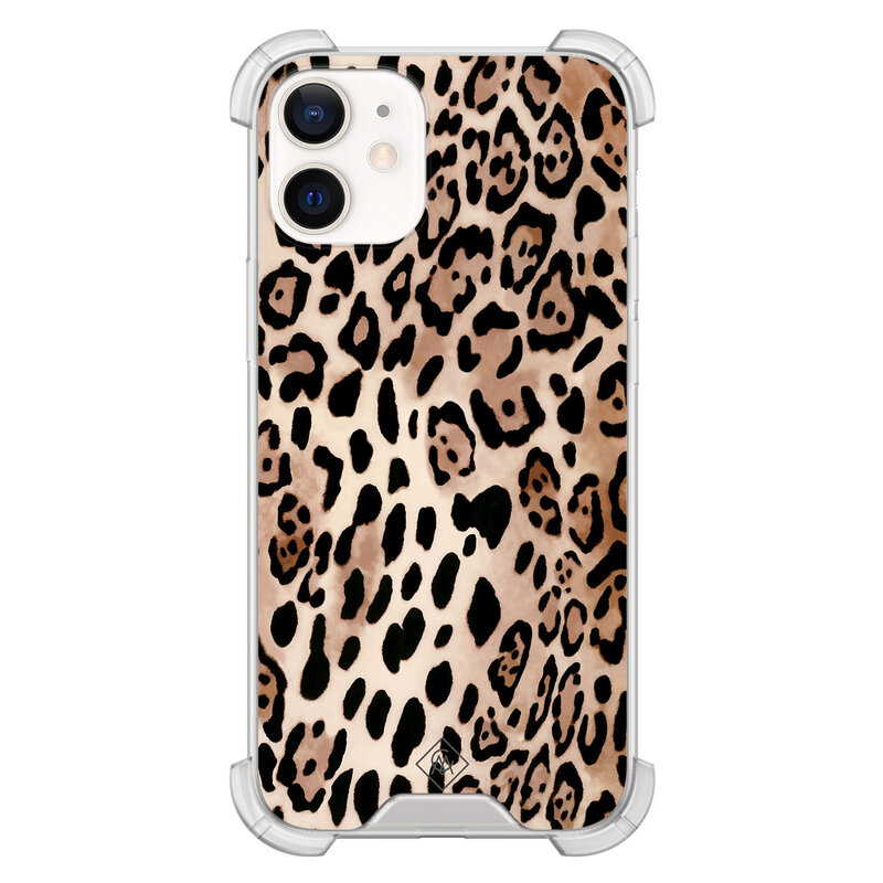 Casimoda iPhone 12 mini shockproof hoesje - Golden wildcat