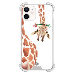 Casimoda iPhone 12 mini shockproof hoesje - Giraffe