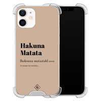 Casimoda iPhone 12 mini shockproof hoesje - Hakuna matata