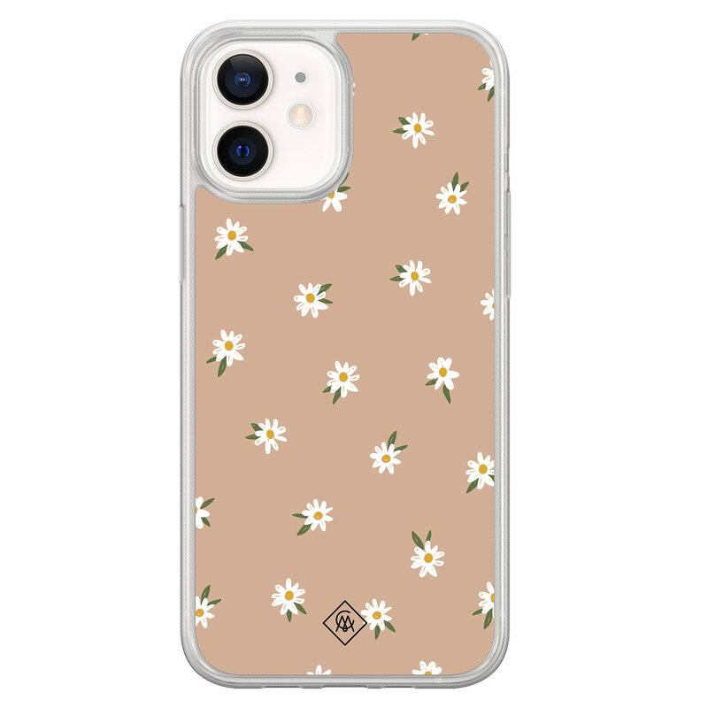 Casimoda iPhone 12 mini hybride hoesje - Sweet daisies