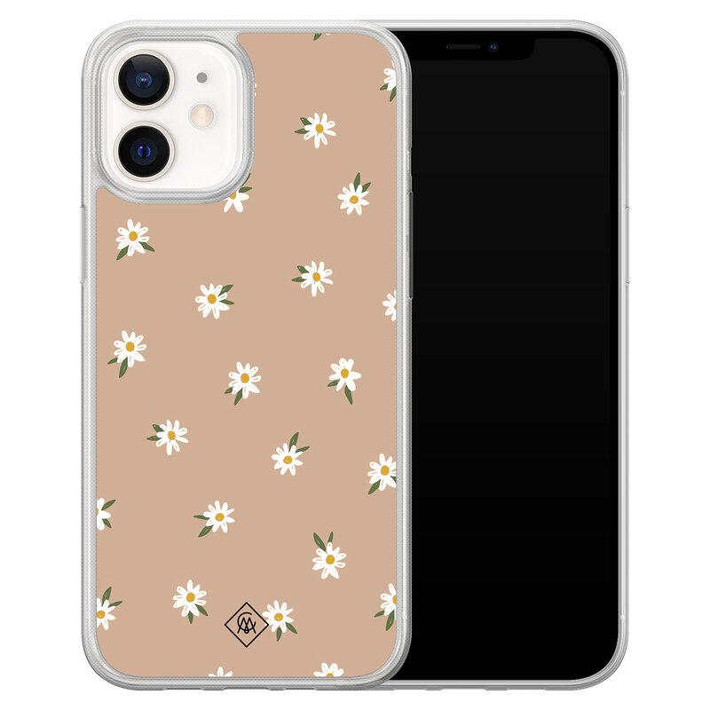 Casimoda iPhone 12 mini hybride hoesje - Sweet daisies