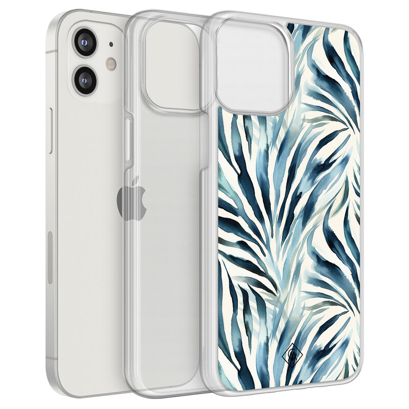 Casimoda iPhone 12 mini hybride hoesje - Japandi waves