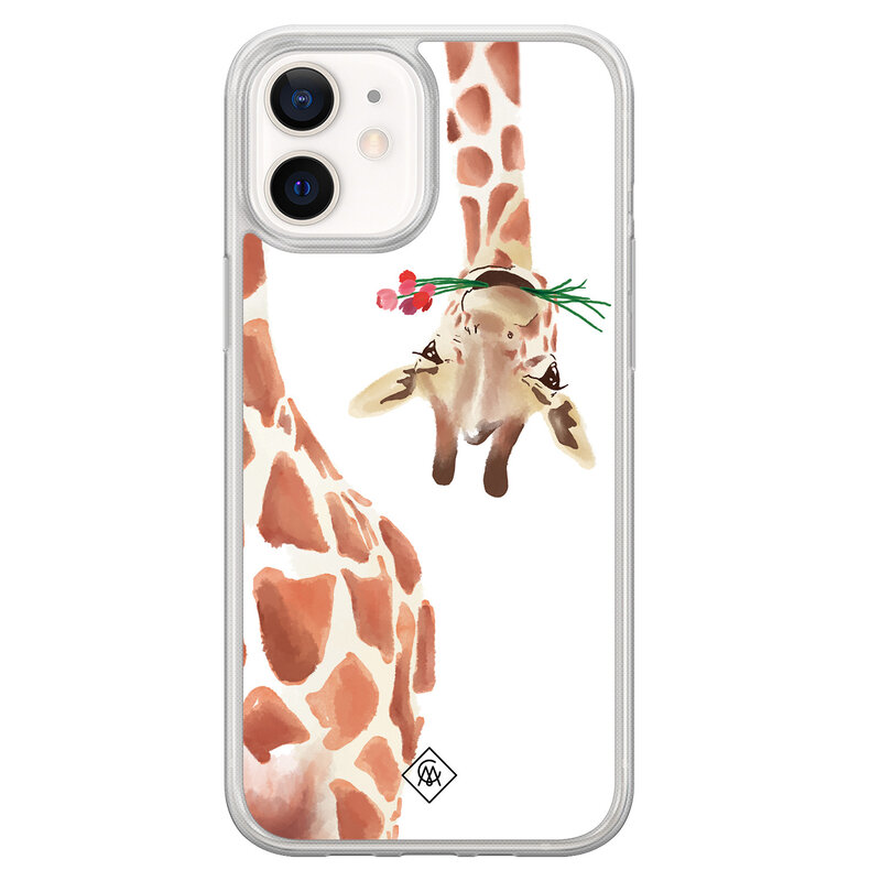 Casimoda iPhone 12 mini hybride hoesje - Giraffe
