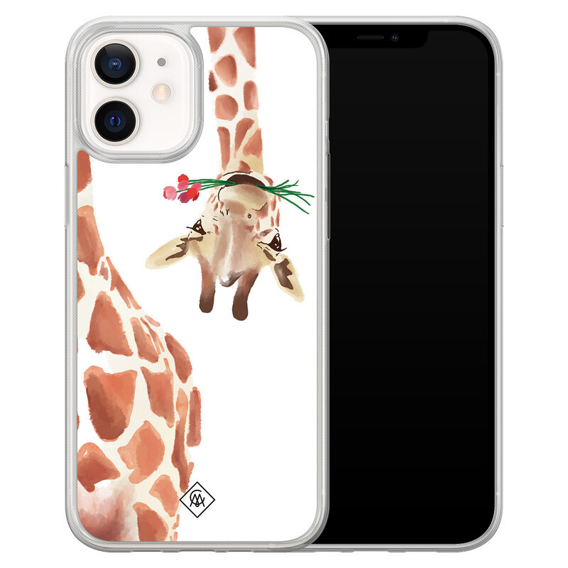 Casimoda iPhone 12 mini hybride hoesje - Giraffe