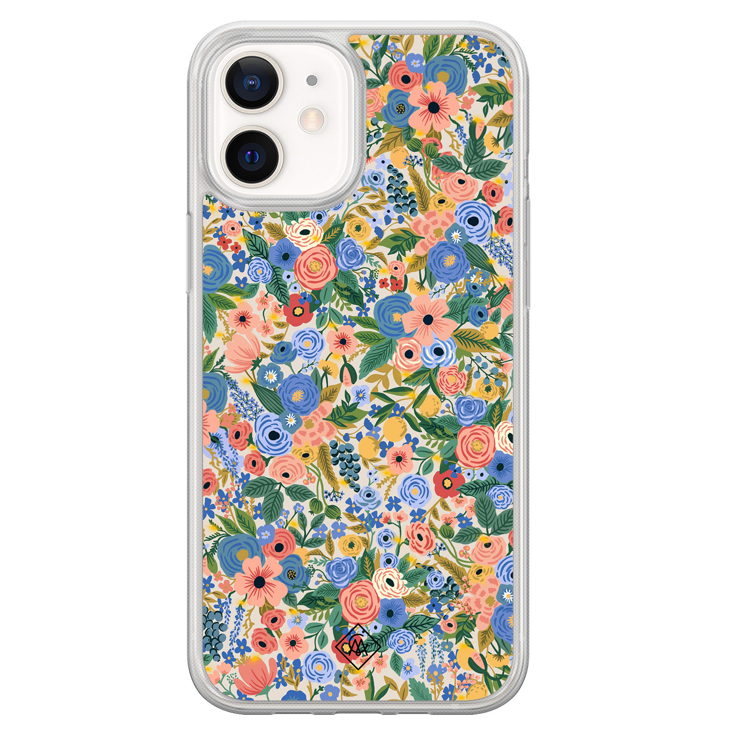 iPhone 12 mini hybride hoesje - Blue gardens
