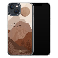 Casimoda iPhone 13 mini hybride hoesje - Mountain birds