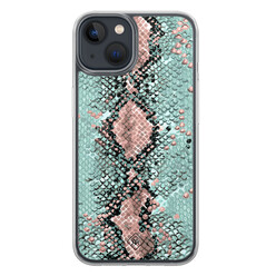 Casimoda iPhone 13 mini hybride hoesje - Snake pastel