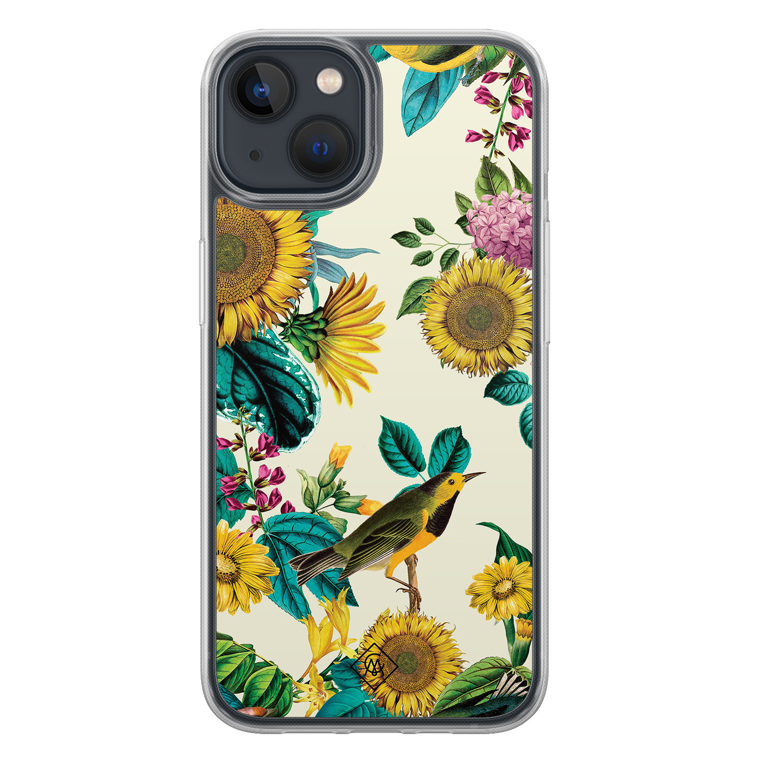 iPhone 13 mini hybride hoesje - Sunflowers