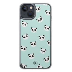 Casimoda iPhone 13 mini hybride hoesje - Panda print
