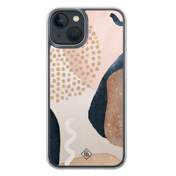 Casimoda iPhone 13 mini hybride hoesje - Abstract dots