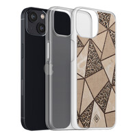 Casimoda iPhone 13 mini hybride hoesje - Leopard abstract
