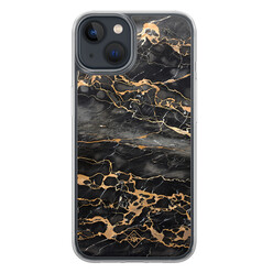 Casimoda iPhone 13 mini hybride hoesje - Marmer grijs brons