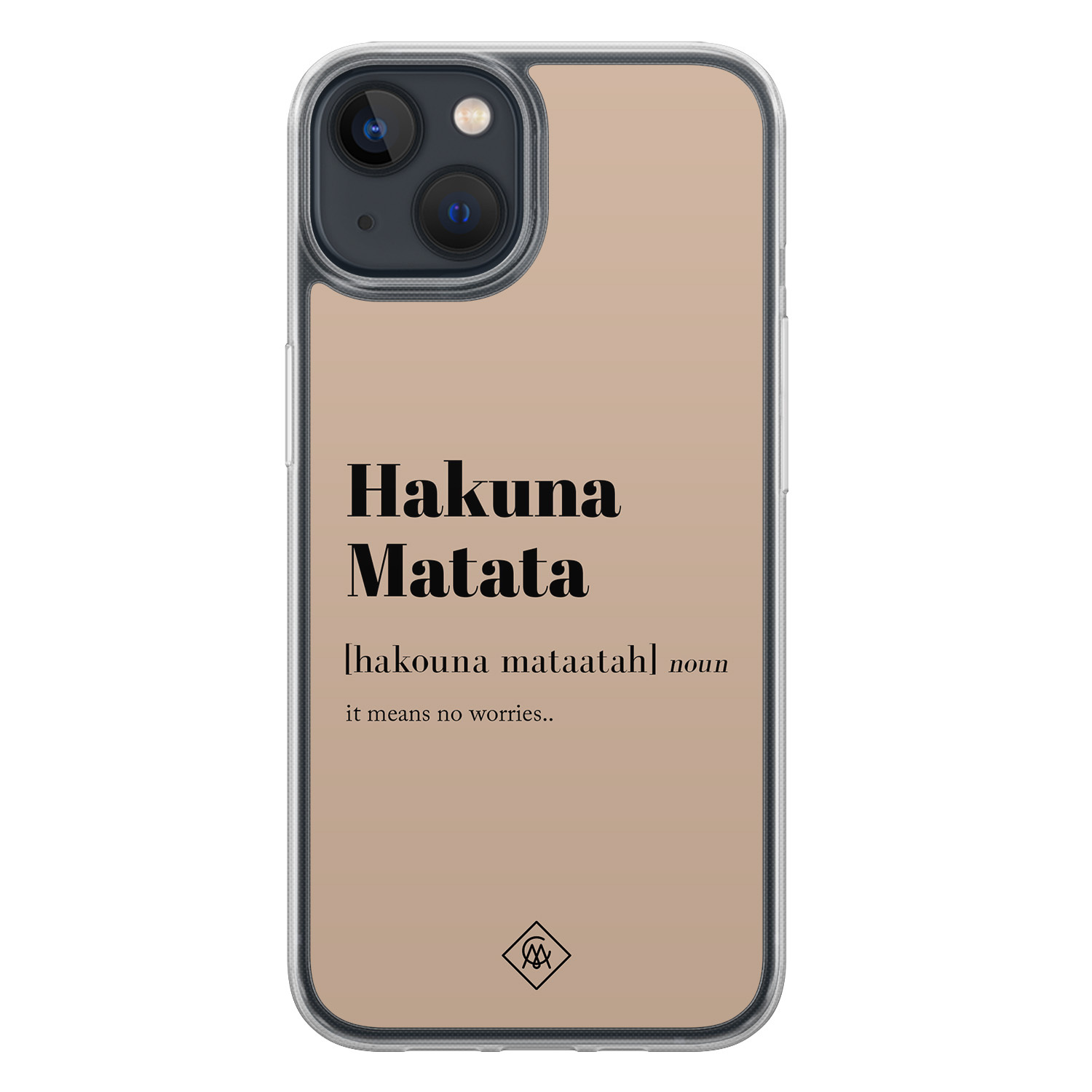 iPhone 13 mini hybride hoesje - Hakuna matata