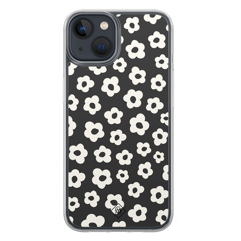 Casimoda iPhone 13 mini hybride hoesje - Retro bloempjes