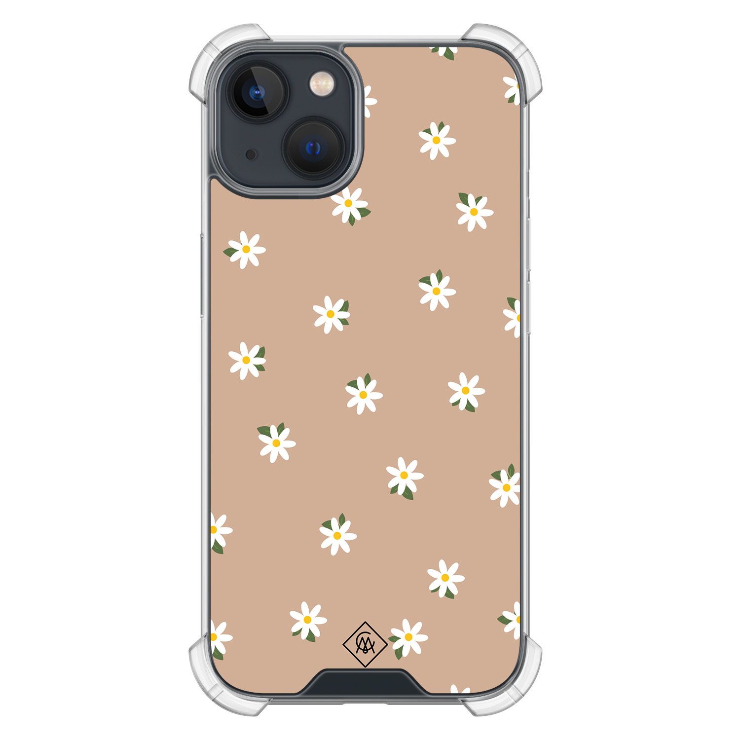 iPhone 13 mini shockproof hoesje - Sweet daisies