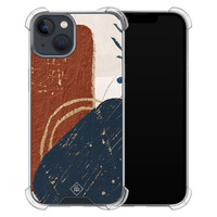 Casimoda iPhone 13 mini shockproof hoesje - Abstract terracotta