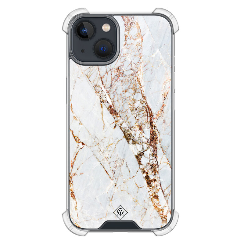 Casimoda iPhone 13 mini shockproof hoesje - Marmer goud