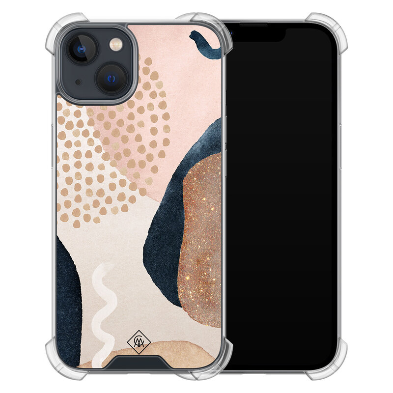 Casimoda iPhone 13 mini shockproof hoesje - Abstract dots
