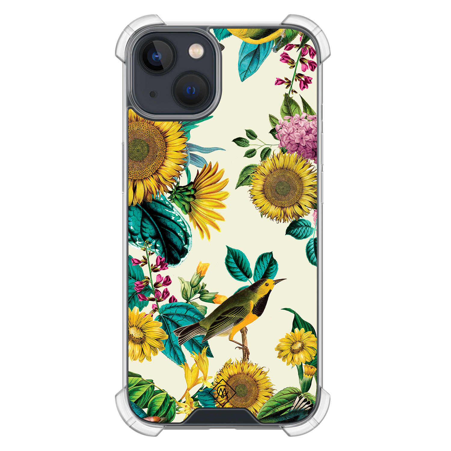 iPhone 13 mini shockproof hoesje - Sunflowers