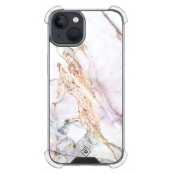 Casimoda iPhone 13 mini shockproof hoesje - Parelmoer marmer