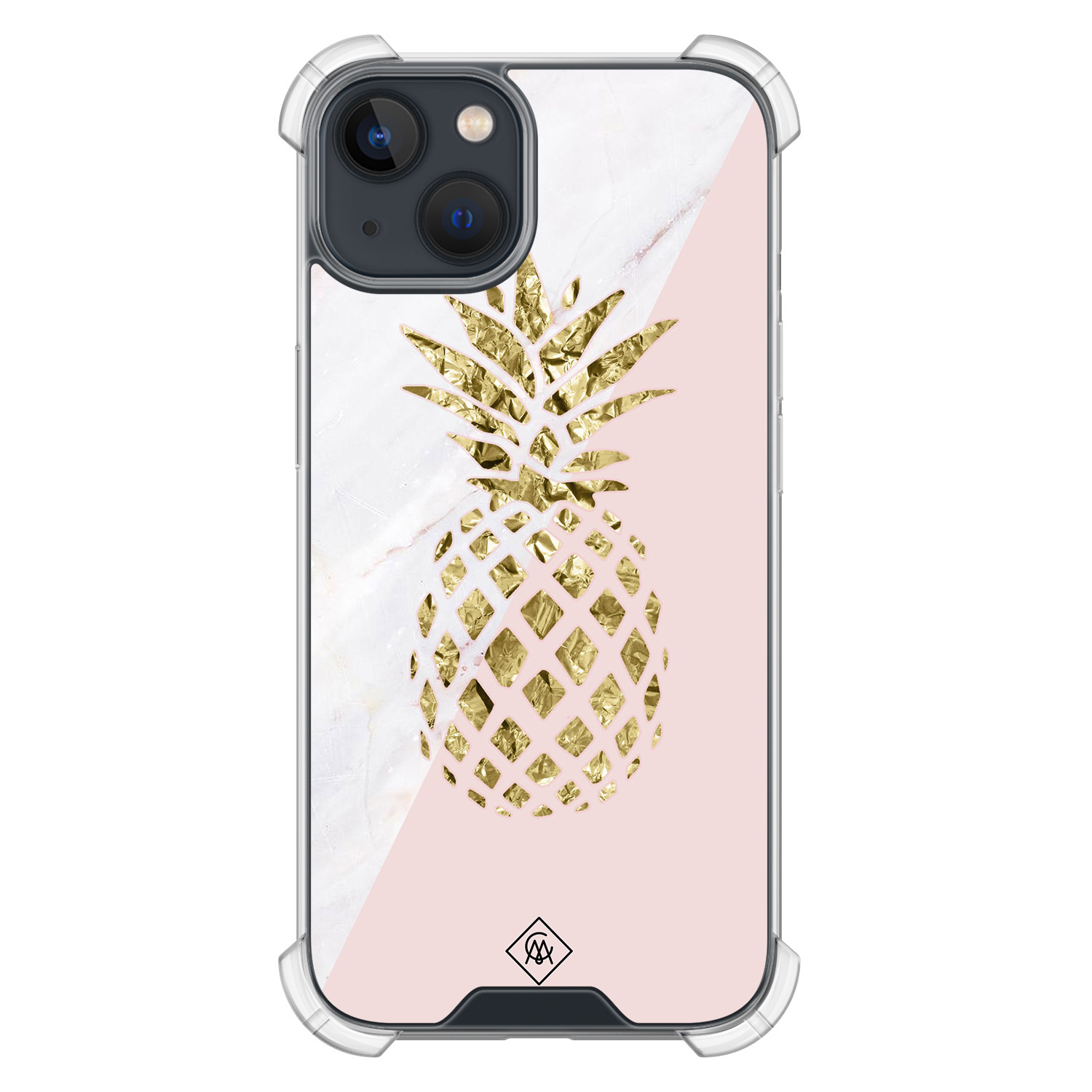 iPhone 13 mini shockproof hoesje - Ananas