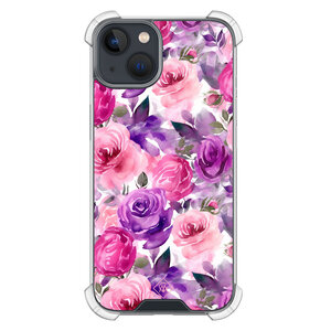 Casimoda iPhone 13 mini shockproof hoesje - Rosy blooms
