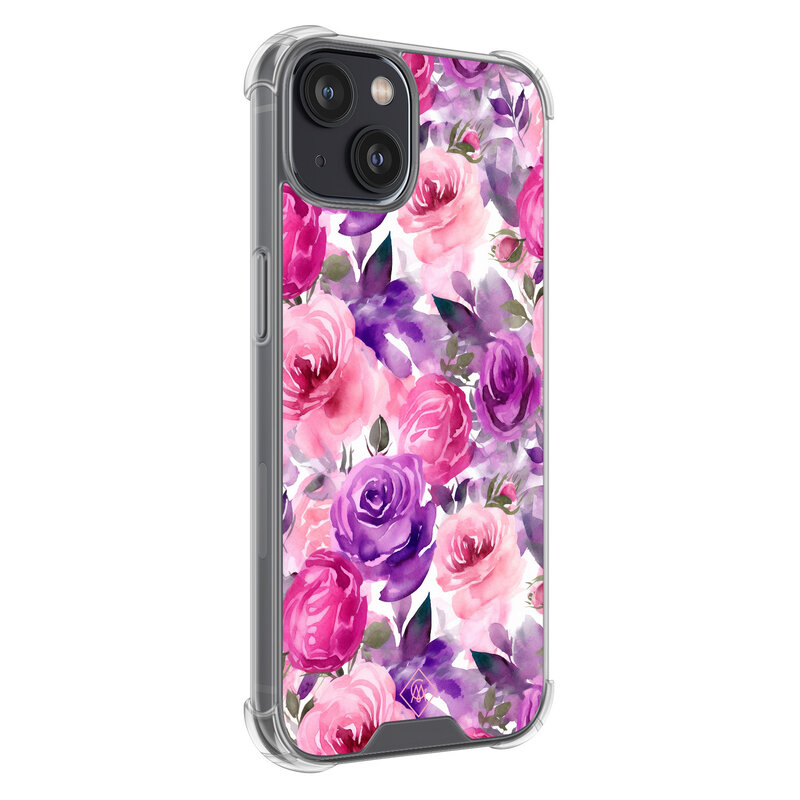 Casimoda iPhone 13 mini shockproof hoesje - Rosy blooms