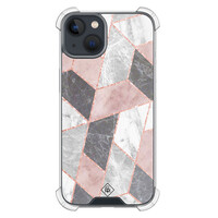 Casimoda iPhone 13 mini shockproof hoesje - Stone grid