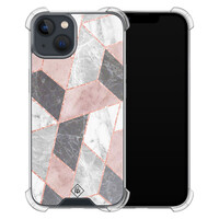 Casimoda iPhone 13 mini shockproof hoesje - Stone grid