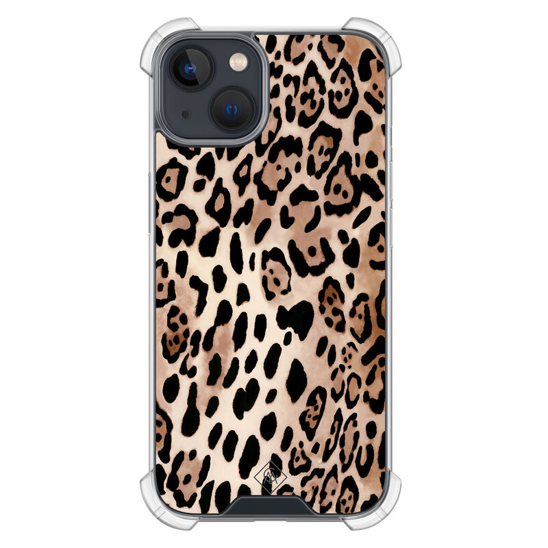 Casimoda iPhone 13 mini shockproof hoesje - Golden wildcat