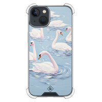 Casimoda iPhone 13 mini shockproof hoesje - Zwanen