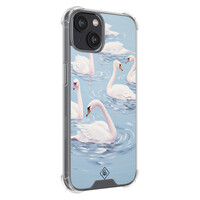 Casimoda iPhone 13 mini shockproof hoesje - Zwanen