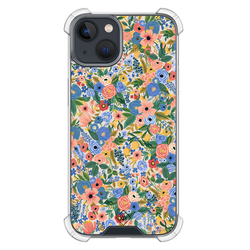 Casimoda iPhone 13 mini shockproof hoesje - Blue gardens