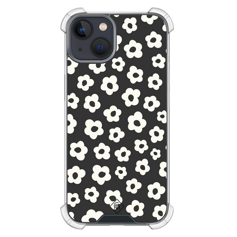 Casimoda iPhone 13 mini shockproof hoesje - Retro bloempjes