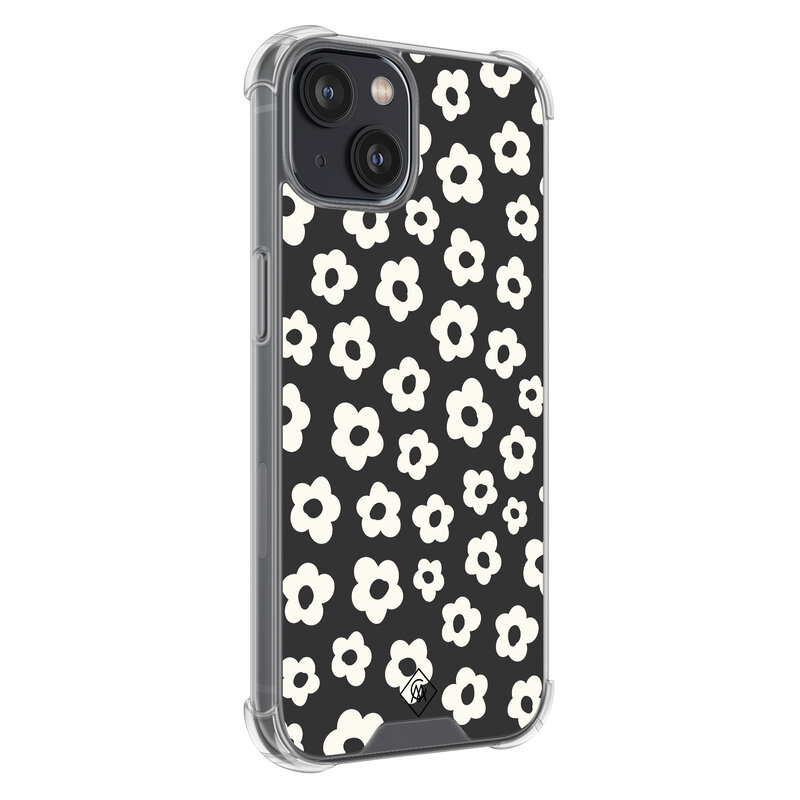 Casimoda iPhone 13 mini shockproof hoesje - Retro bloempjes