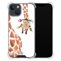 Casimoda iPhone 13 mini shockproof hoesje - Giraffe