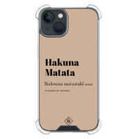 Casimoda iPhone 13 mini shockproof hoesje - Hakuna matata
